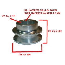 KOŁO PASOWE PASKA NAPĘDU Y01204-12754