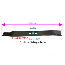 NÓŻ 560MM DO KOSIARKI NAC LS56-196-JR2-14386