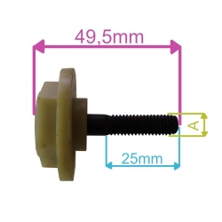 ŚRUBA NOŻA M8X1,25X33MM FAWORYT GTK1800 XK1600 -17511