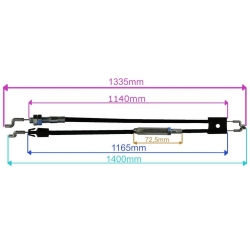 LINKA HAMULCA NAPĘDU KOSIARKI HANDY SH53 BS750-17640