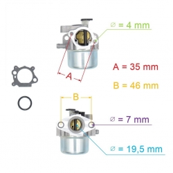 GAŹNIK BRIGGS SERIA 600 Z READY S ZAMIENNIK 799866-18245