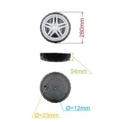 KOŁO 280MM KOSIARKI NAC LS50-159-JR2 80Z 112021-19522