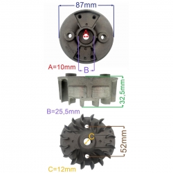 KOŁO MAGNESOWE KOSY HITACHI CG31EBS E10031010A-20465