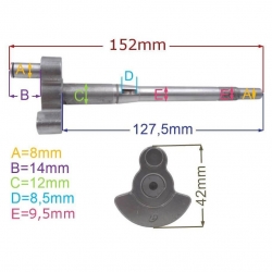 WAŁ KORBOWY KPL. SWS24 STARA WERSJA 152MM-20640