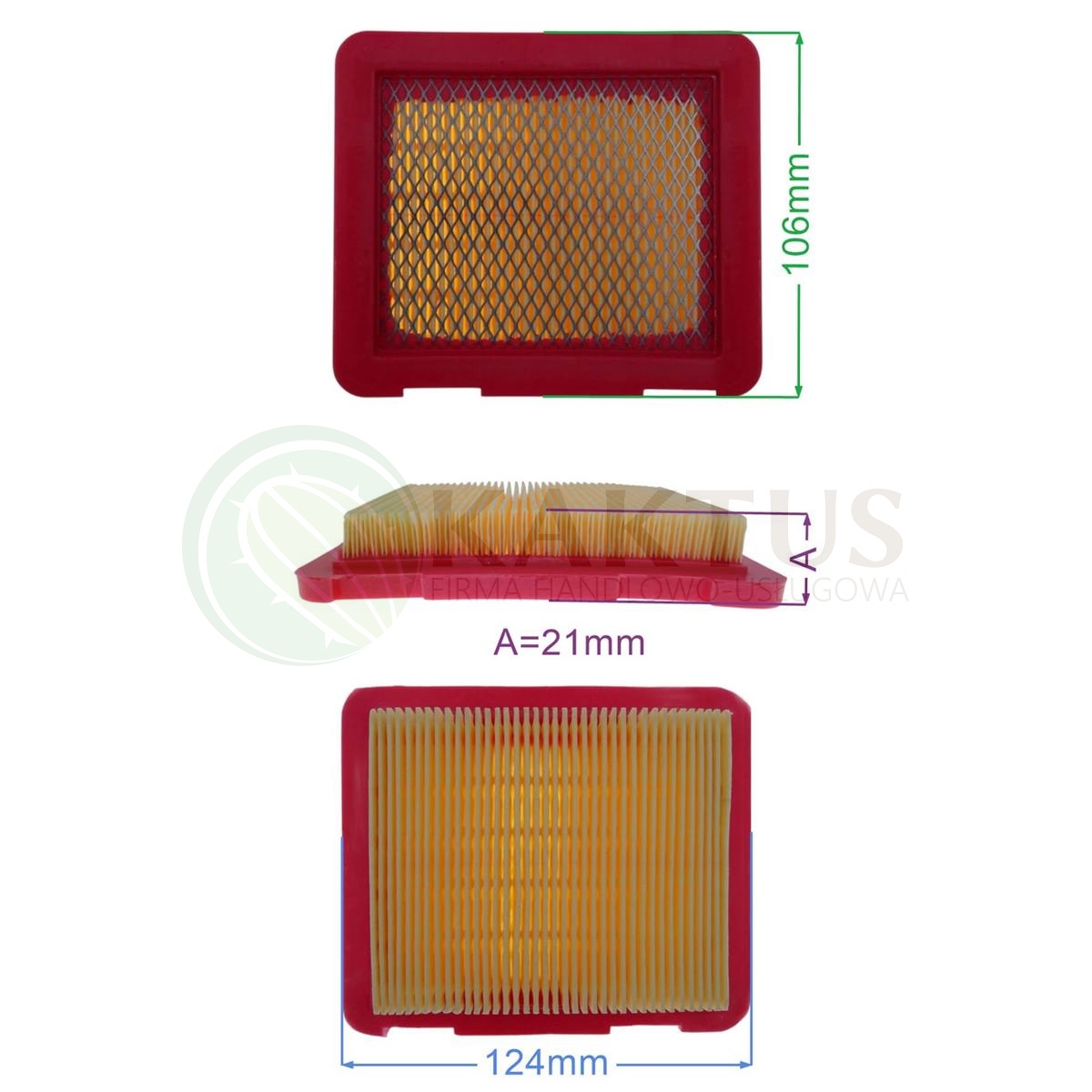 FILTR POWIETRZA KOSIARKI NAC DK190 LS51-191D-HSD-S