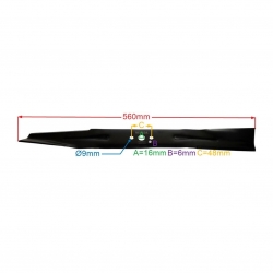 NÓŻ 560MM DO KOSIARKI WORD MZ560200039-20920