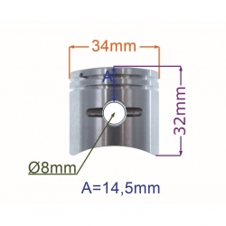 TŁOK 34MM KOSY STIGA 226 118802076/0-21289