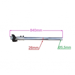RURA GÓRNA KPL Z ŁĄCZNIKIEM 7F/77CM 26MM GKS520-4W-21763
