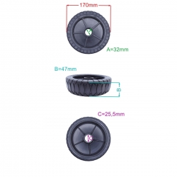 KOŁO FI 170 MM NP534 PAN504 481007317/0-21972