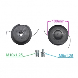 GŁOWICA ŻYŁKOWA TECOMEC M8x1,25LZ M10x1,25LW 109MM-21931