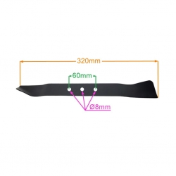 LISTWA TNĄCA 320 MM NAC LE11-32-PB-B R8231-810101-22517