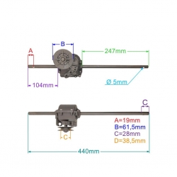 PRZEKŁADNIA NAPĘDU KOSIARKI NAC LS1102-L LS40-150L-22756