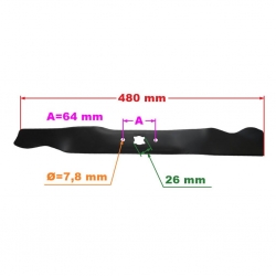 LISTWA TNĄCA 480 MM MTD ZAMIENNIK 742-0739-23022