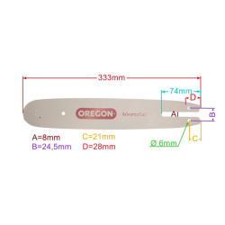 PROWADNICA OREGON 12 3/8 1,3 44E 120SXEA074-23526