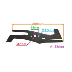 LISTWA TNĄCA 480 MM STIGA TWINCLIP 50 ZAMIENNIK-23642