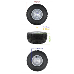 KOŁO TYLNE KPL.TRAKTORKA 18X8.50-8 D39.0111.0100-23853