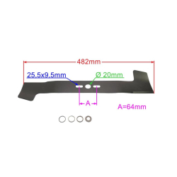 LISTWA TNĄCA 482MM UNIWERSALNA ŁOPATY KPL.-23982