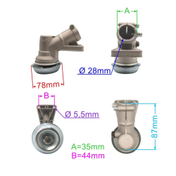 PRZEKŁADNIA KĄTOWA 10F 28MM OLEO-MAC 740 T ZAM.-24027