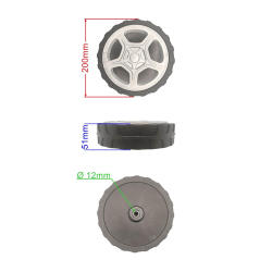 KOŁO 200MM KPL. KOSIARKI OLEO-MAC G48 G53 GV53 PRZ-24124
