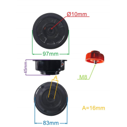 GŁOWICA ŻYŁKOWA 97MM RYOBI 2800 MTD 700 ZAMIENNIK-24730