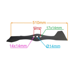 LISTWA TNĄCA 510 MM KOSIARKI CEDRUS CED KS51P -24943