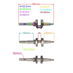 WAŁ KORBOWY 22x70MM SILNIKA LONCIN LC1P65FA 22Z-25068