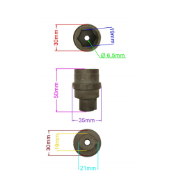 ŁĄCZNIK WAŁKA WERTYKULATORA HORTMASZ HWS240B-25078