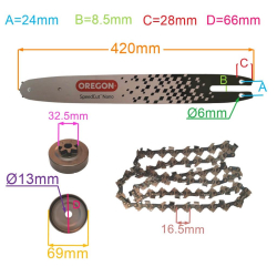 ZESTAW TNĄCY OREGON SPEED CUT=144TXLNA074+80TXL059-25179