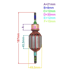 WIRNIK SILNIKA ROZDRABNIACZA CEDRUS CED RE02-25175