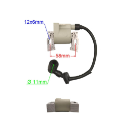 CEWKA ZAPŁONOWA HONDA GX610 GX620 PRAWA STRONA-25222