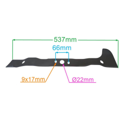 LISTWA TNĄCA 537MM HUSQVARNA TC342 CTH224 PRAWY-25290