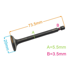 ZAWÓR WYDECHOWY 73,5MM HANDY YLK40P100 YLK40N100-25786