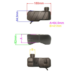 ZBIORNIK PALIWA KOSIARKI MEX41-127 LS46-144-HS-SE-25727