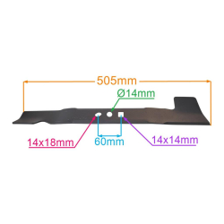 LISTWA TNĄCA 505 MM KOSIARKI CEDRUS CED KS51P-26039