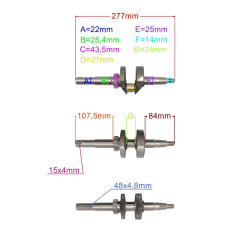 WAŁ KORBOWY 22MM RATO RV170 13300-Z342610 24Z-26173