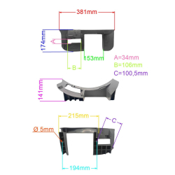 OSŁONA KIERUNKUJĄCA TYLNY WYLOT NAC S460V -26137