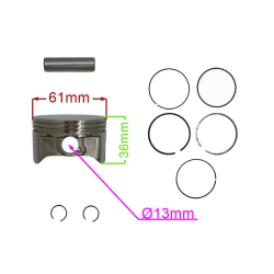 TŁOK 61MM KOMPLETNY SILNIKA ZONGSHEN NP130-26685