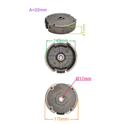 KOŁO MAGNESOWE SILNIKA LONCIN LC1P65FA 1P70F-26773