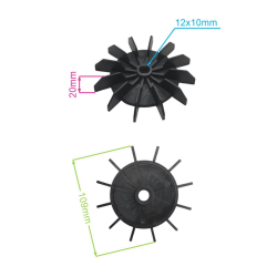WENTYLATOR SILNIKA POMPY NAC KGP800 KGP800C19L-27308