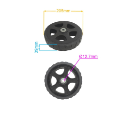 KOŁO 205MM PRZEDNIE KOSIARKI HECHT 5556 5556000851-27407