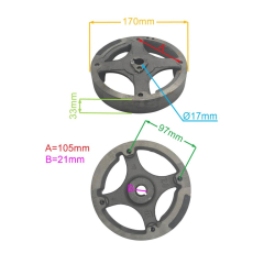 KOŁO MAGNESOWE SILNIKA NAC T680E T575E BEZ MAGNESU-27462