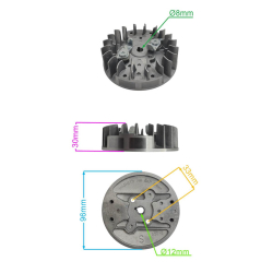 KOŁO MAGNESOWE STIGA SP375Q 118804676/0-27409