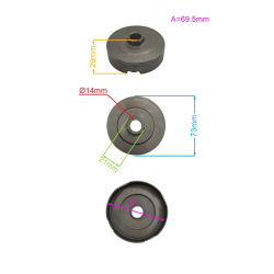 BĘBEN SPRZĘGŁA 0.325" 7Z FI 69,5MM HECHT 947 951 -27580