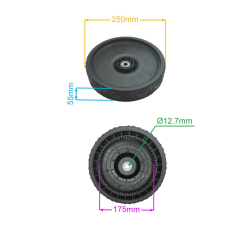 KOŁO 250MM KOSIARKI CHABIN PRIME CHB-26-750 72Z-27530