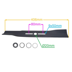 LISTWA TNĄCA 406 MM UNIWERSALNA KOSIARKI SPALINOWE-27562
