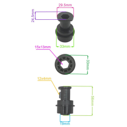 PIASTA TULEJA OSI PRZEKŁADNI NAC LS51-200D-HS-E-SE-27679