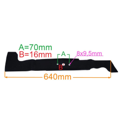 LISTWA TNĄCA 640 MM VIKING MT6127.1ZL PRAWY ZAM.-27693