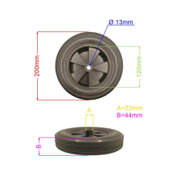 KOŁO 200MM GLEBOGRYZARKI OLEO-MAC MH175 MH197-27692