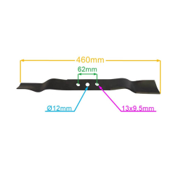 LISTWA TNĄCA 460 MM KOSIARKI HECHT 548HSW DO 2012R-27698