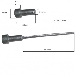 LINKA 1,5MMx2,5MB WALEC 6MM ZWĘŻANY-3164
